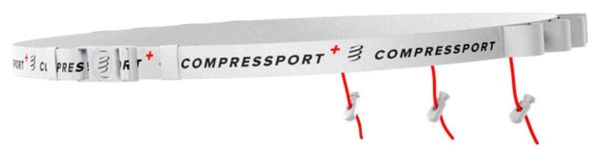 Ceinture porte-dossard Compressport Race Belt Blanc