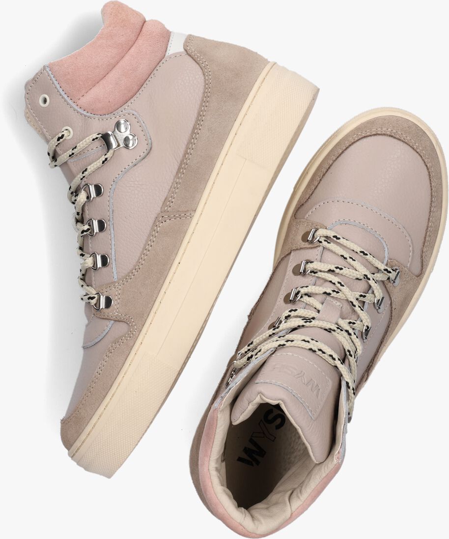 WYSH taupe wysh hoge sneaker nikkie