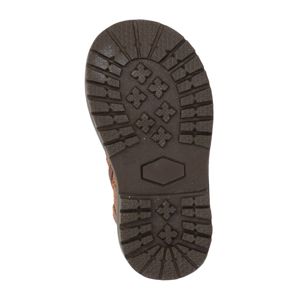 BunniesJR leren veterboots cognac