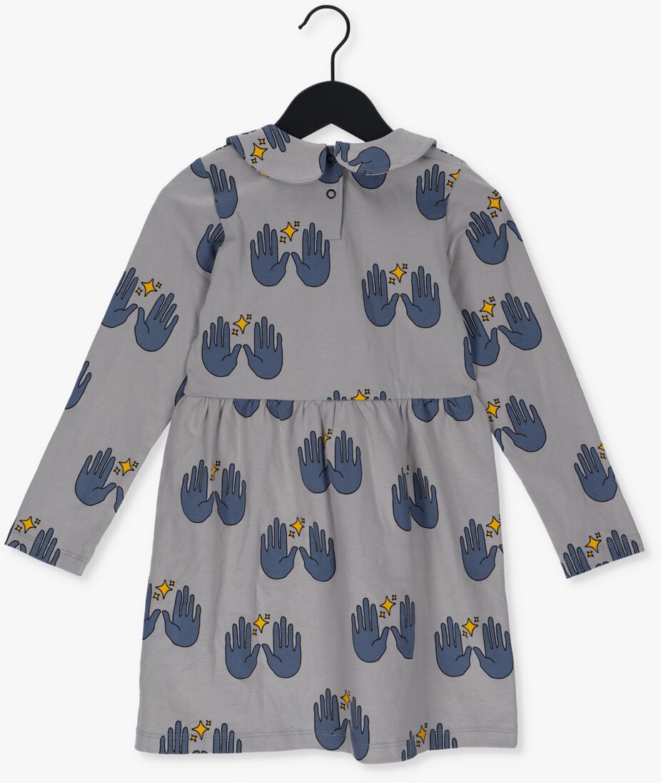 CARLIJNQ grijze carlijnq mini jurk magic - collar dress