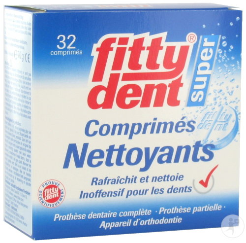 Fittydent Nettoyeur 32 Comprimés Effervescents