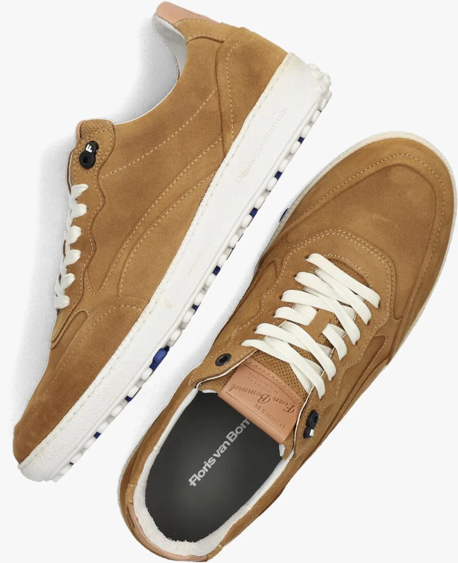FLORIS VAN BOMMEL bruine floris van bommel lage sneakers sfm-10192
