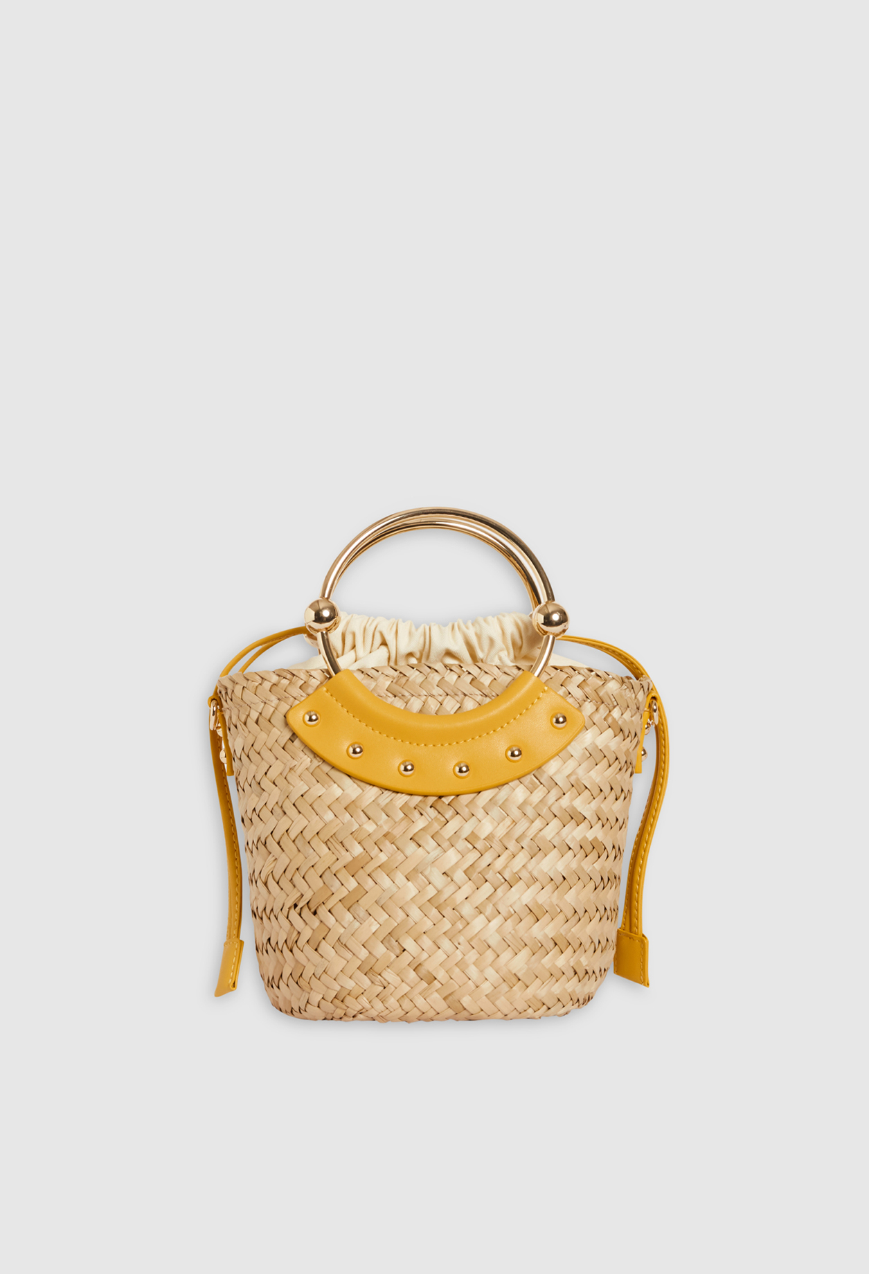 Mini panier Abeille paille