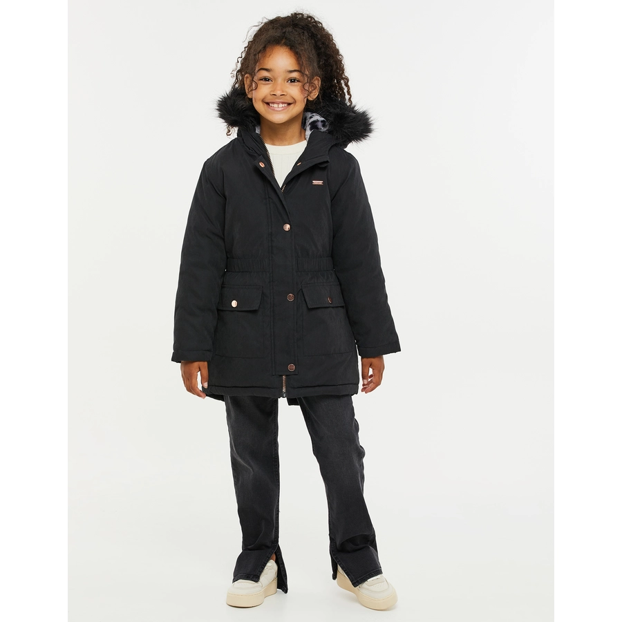 Threadgirls Winterjacke THB Hooded Parker Jacket Cher Black
