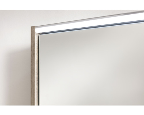 FACKELMANN Denver Oxford Hype 3.0 spiegelkast, 60 x 16 x 68,3 cm, eiken natuur, 2-deurs, LED, IP20