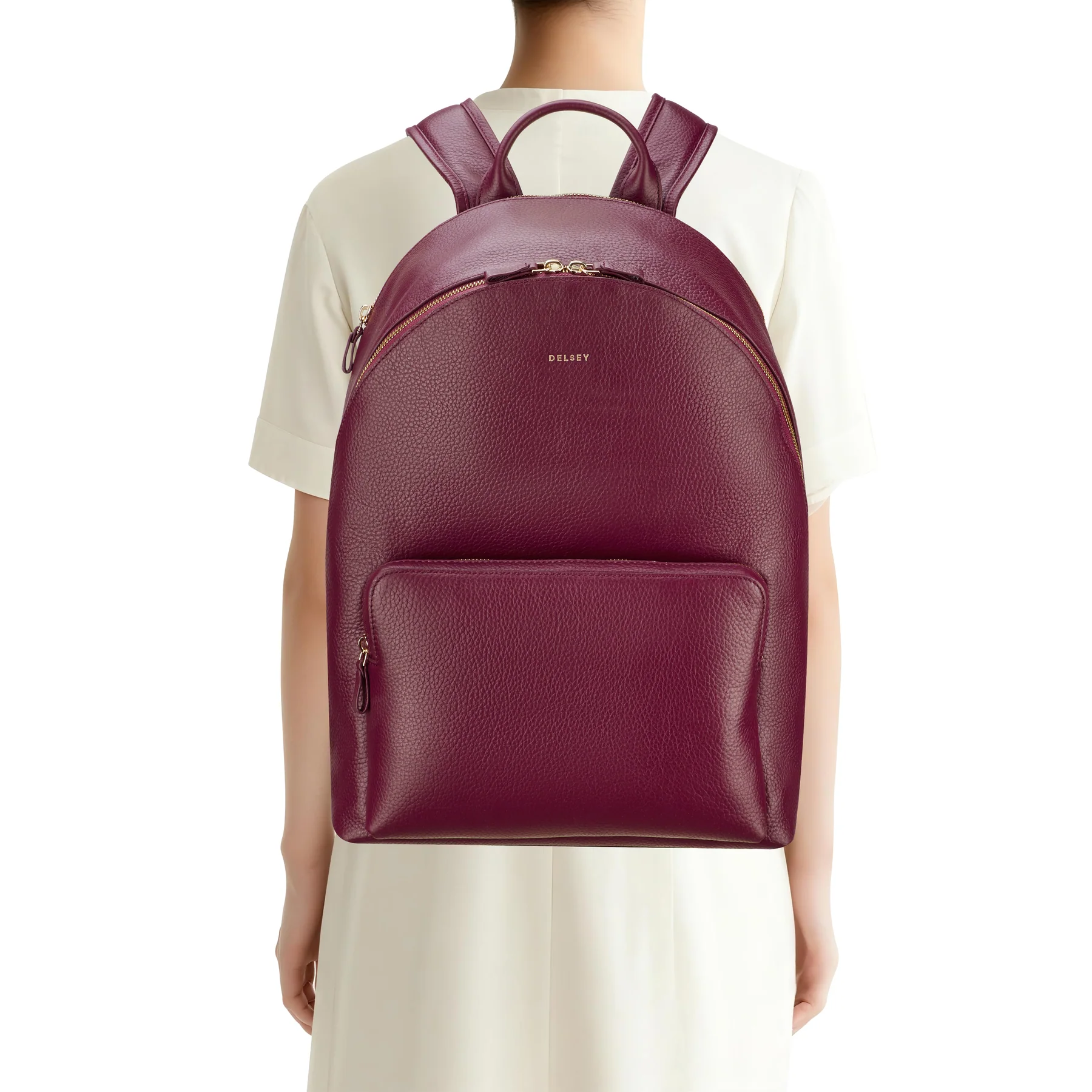 SAC A DOS - Sac à dos en cuir avec 2 compartiments
