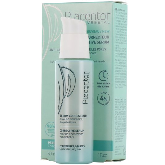 Placentor sérum anti imperfections aux AHA - Peau mixte à grasse