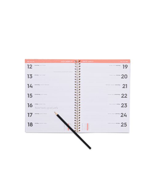 agenda 2025 A5 spirale fleurs