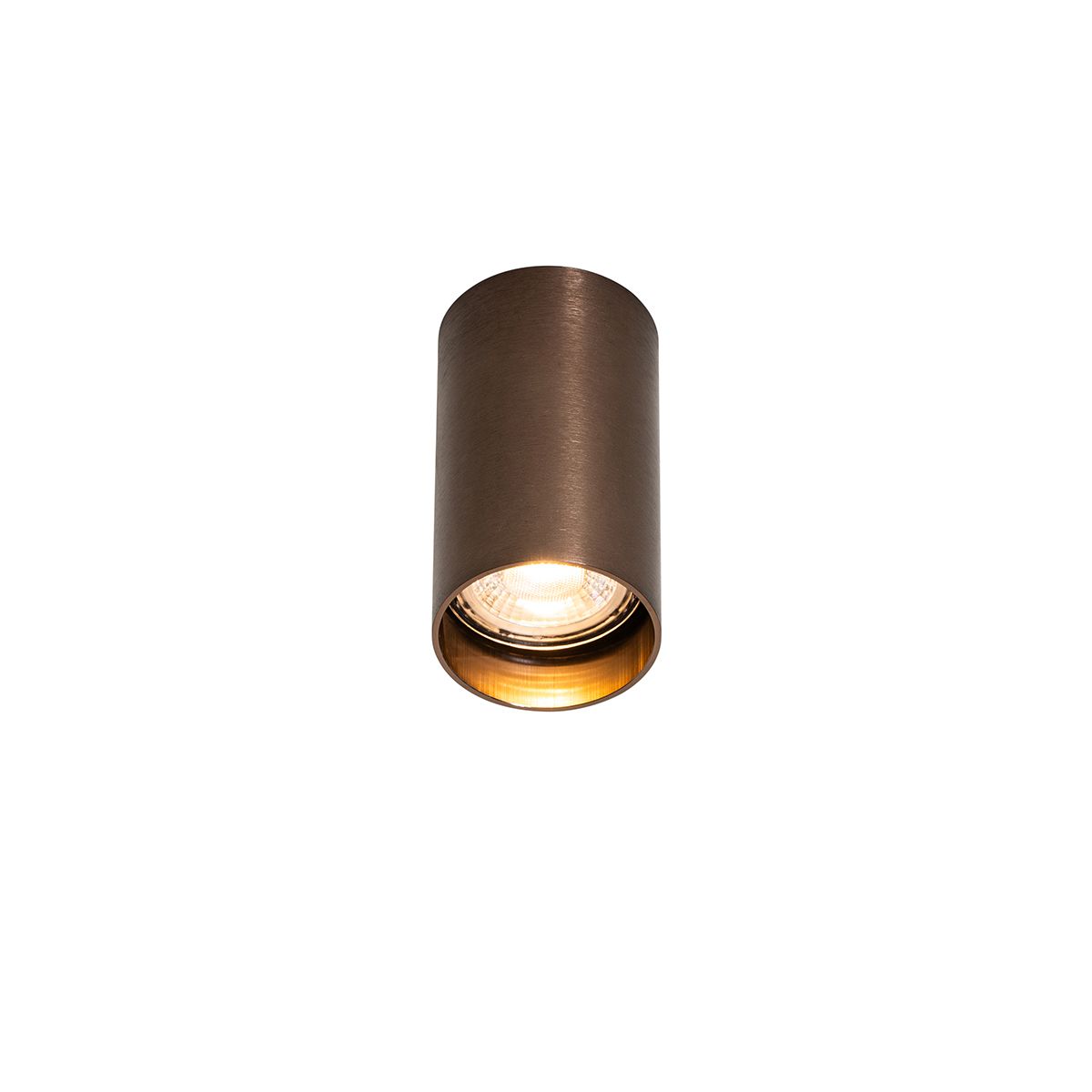 Smart opbouwspot donkerbrons incl. Wifi GU10 50 mm - Tuba