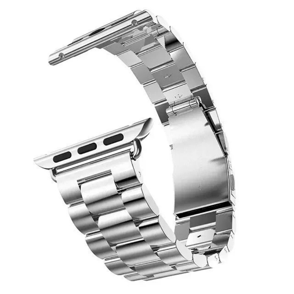 Apple Watch (49/46/45/44 mm) Deluxe Edelstahl Armband - Silber