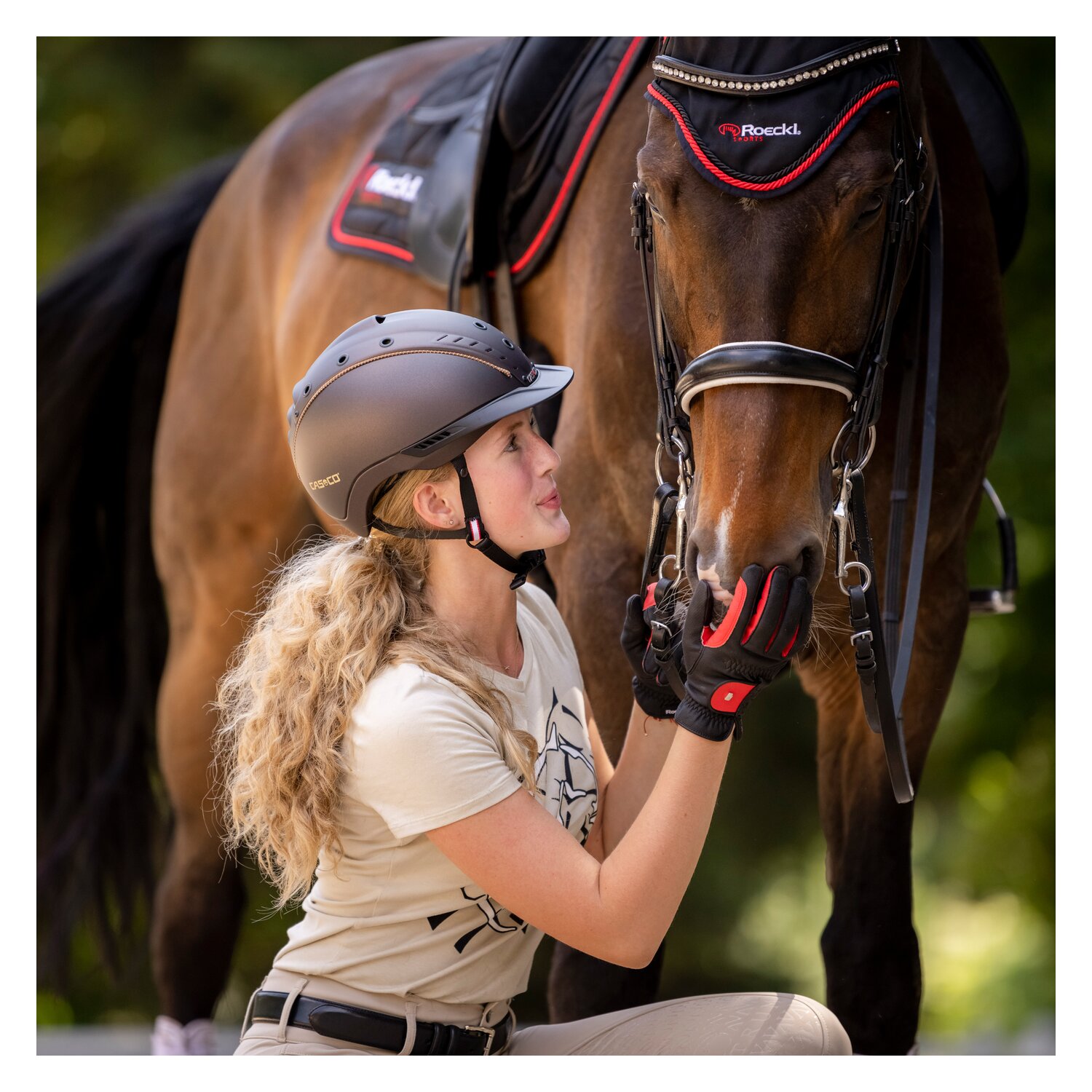 CASCO Reithelm Mistrall-2  - dunkelbraun