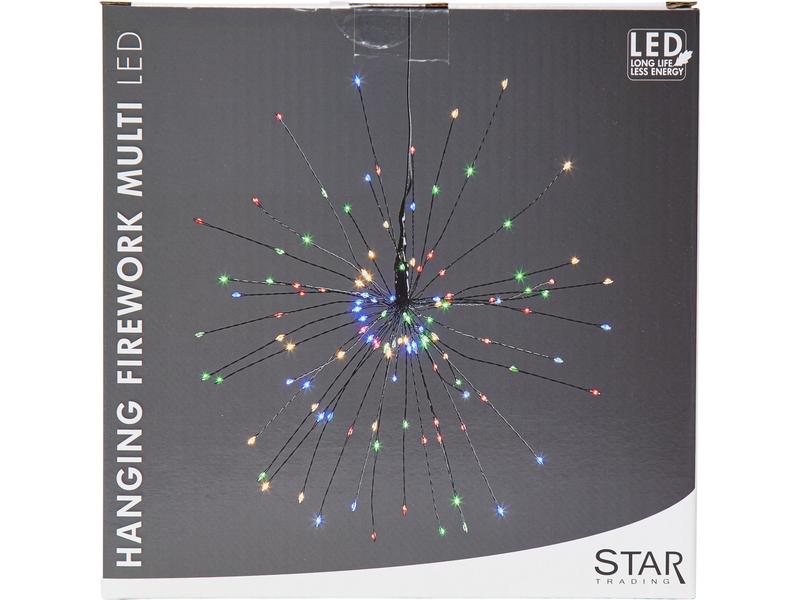 Star Trading Hänger Firework, 120 LED, 26 cm, indoor Hängedekoration in Feuerwerksform