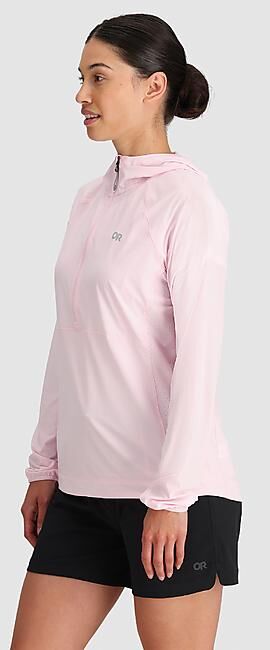 OUTDOOR RESEARCH - T-SHIRT ML 1/2 ZIP A CAPUCHE WOMENS ASTROMAN AIR S