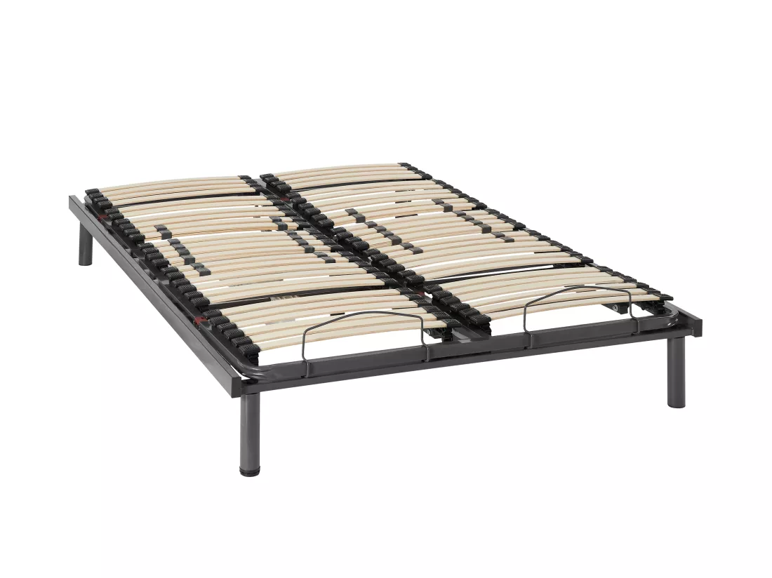 Lit électrique de relaxation lattes + matelas mémoire de forme - 140 x 200 cm - JIMBARAN II de YSMÉE