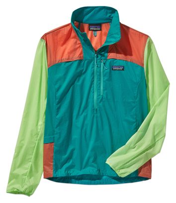 Veste Coupe-Vent Femme Patagonia Houdini Stash 1/2 Zip Vert/Bleu