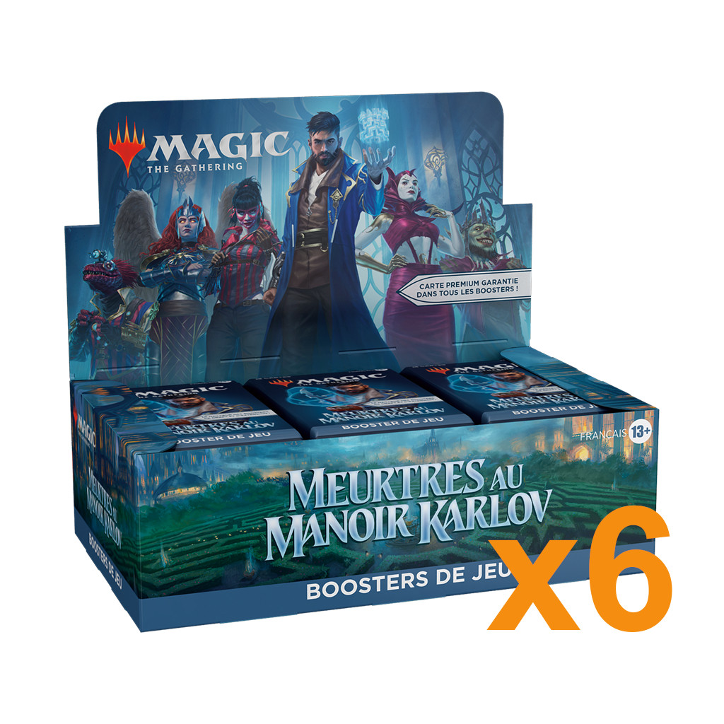 Magic The Gathering : Meurtres au manoir Karlov - Lot de 6 Boites de 36 Boosters de jeu