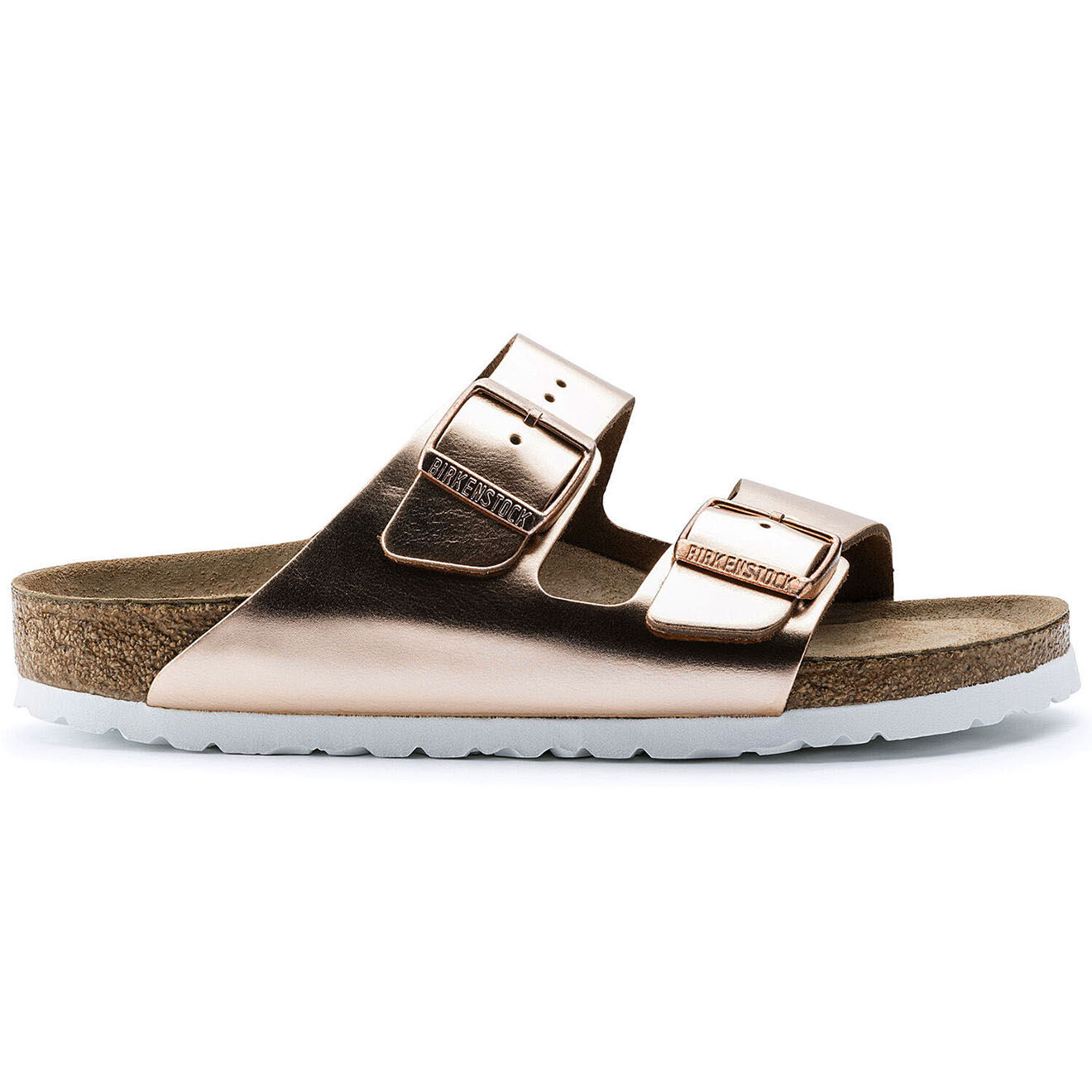 Birkenstock Mules en Cuir Arizona cuivre