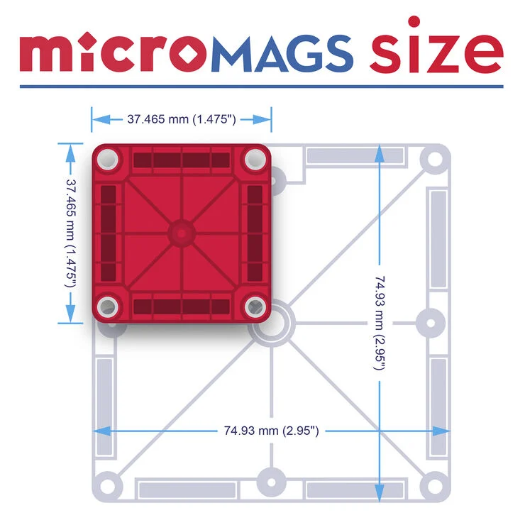 Magna-Tiles MAGNA-TILES microMAGS Tra