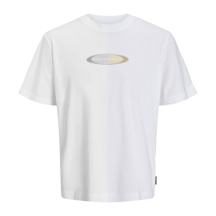 Jack & Jones Core Pacer Branding Print Crew Shirt Heren