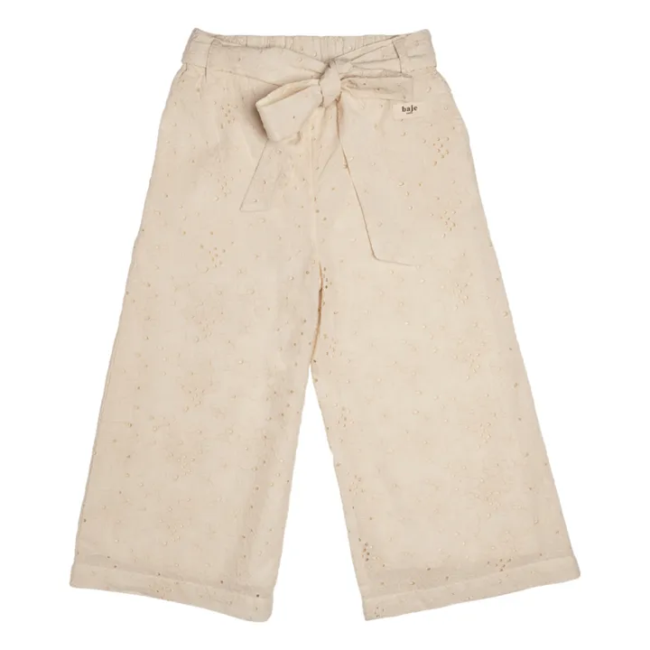 Baje Studio Jupe-Culotte Madden Brodée | Blanc