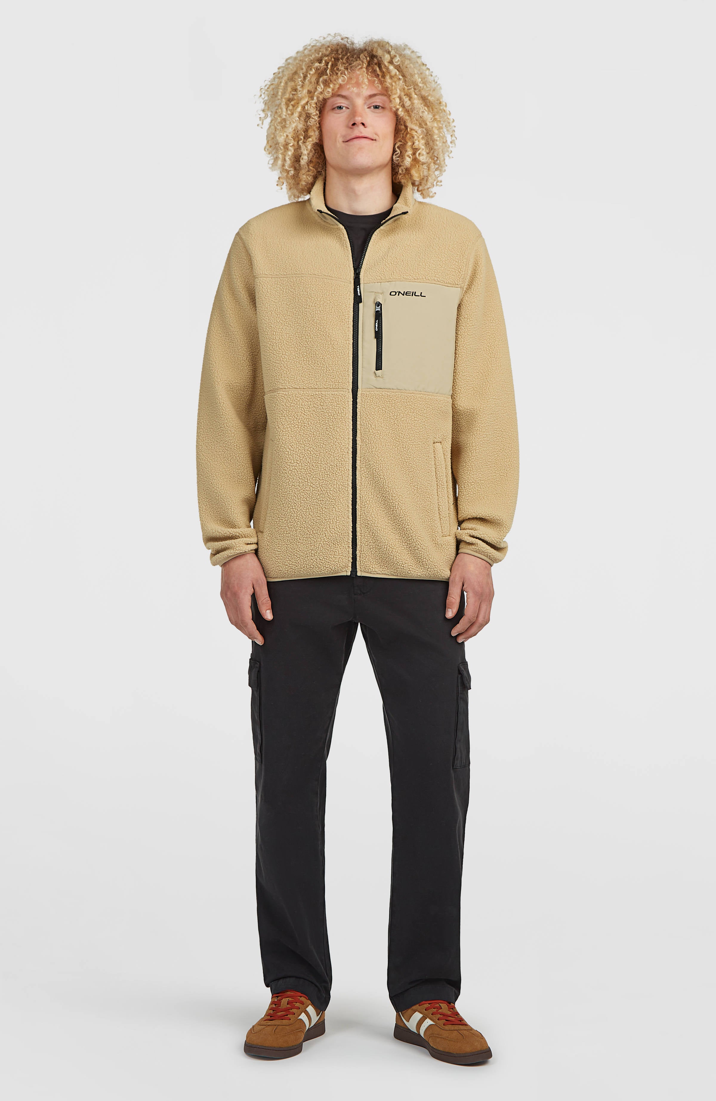 Must-Have High-Pile fleecevest met volledige rits