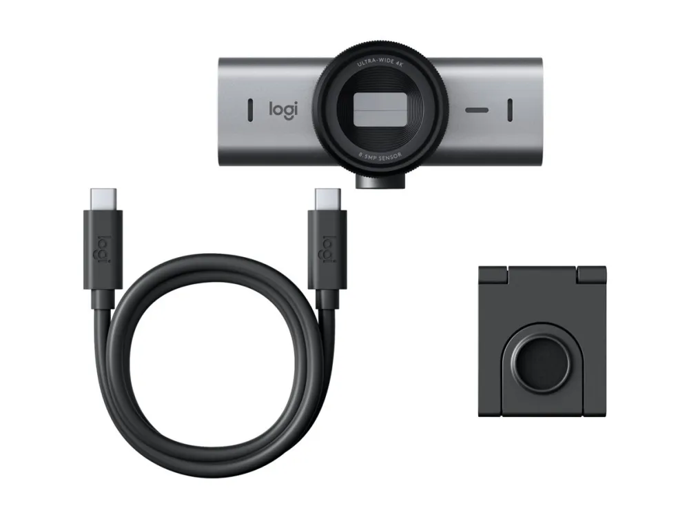 Logitech Master Series MX Brio - Live streaming-kamera - farve - 8,5 MP - 3840 x 2160 - 4K, 1080p - audio - USB-C