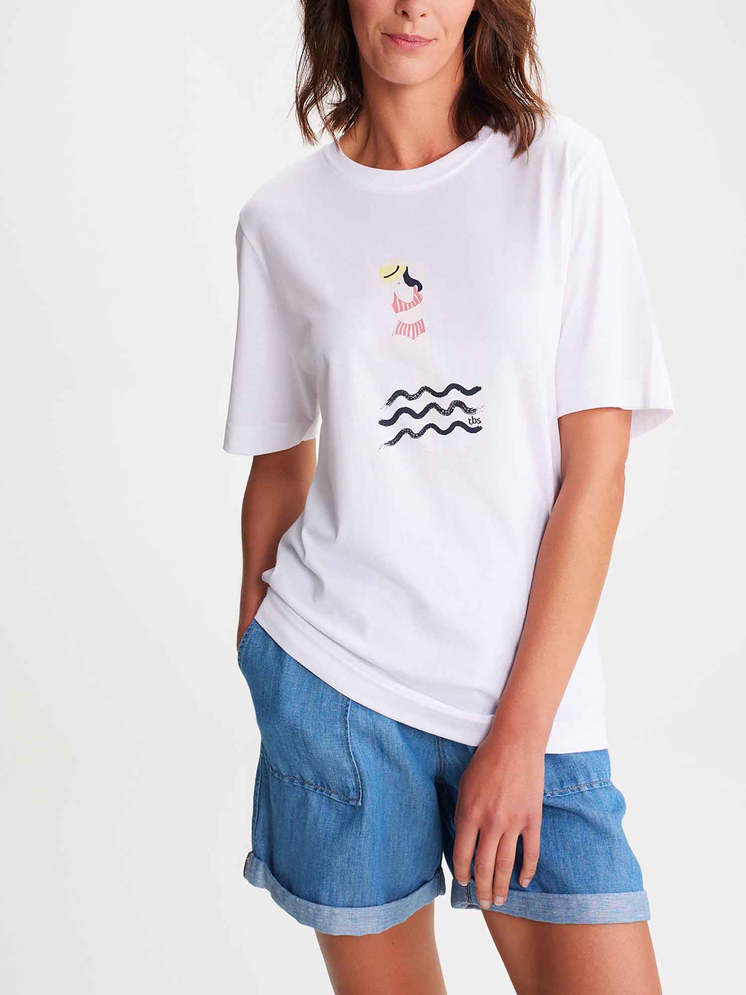 Tee Shirt Femme Coton Biologique Blanc