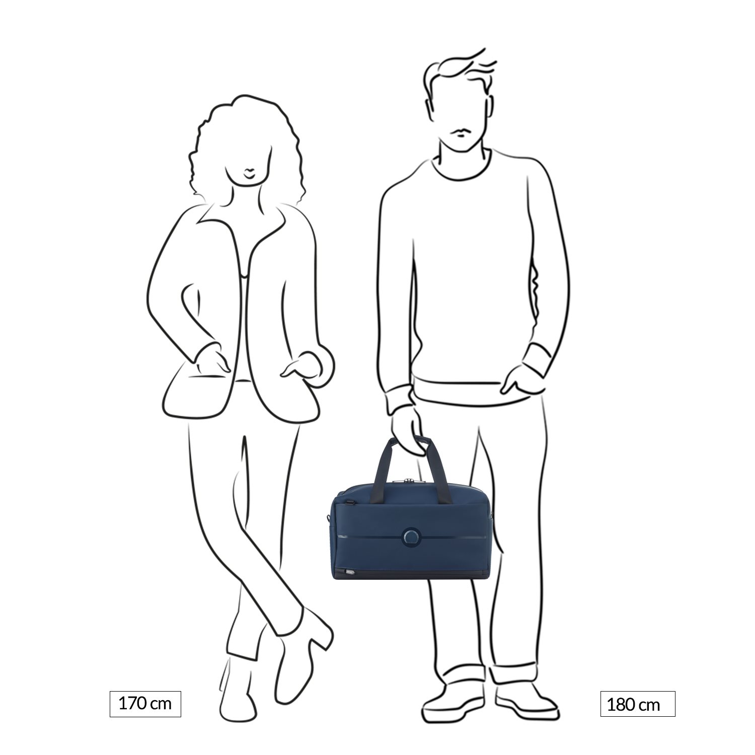 Delsey Turenne Soft Sport Bag dark blue