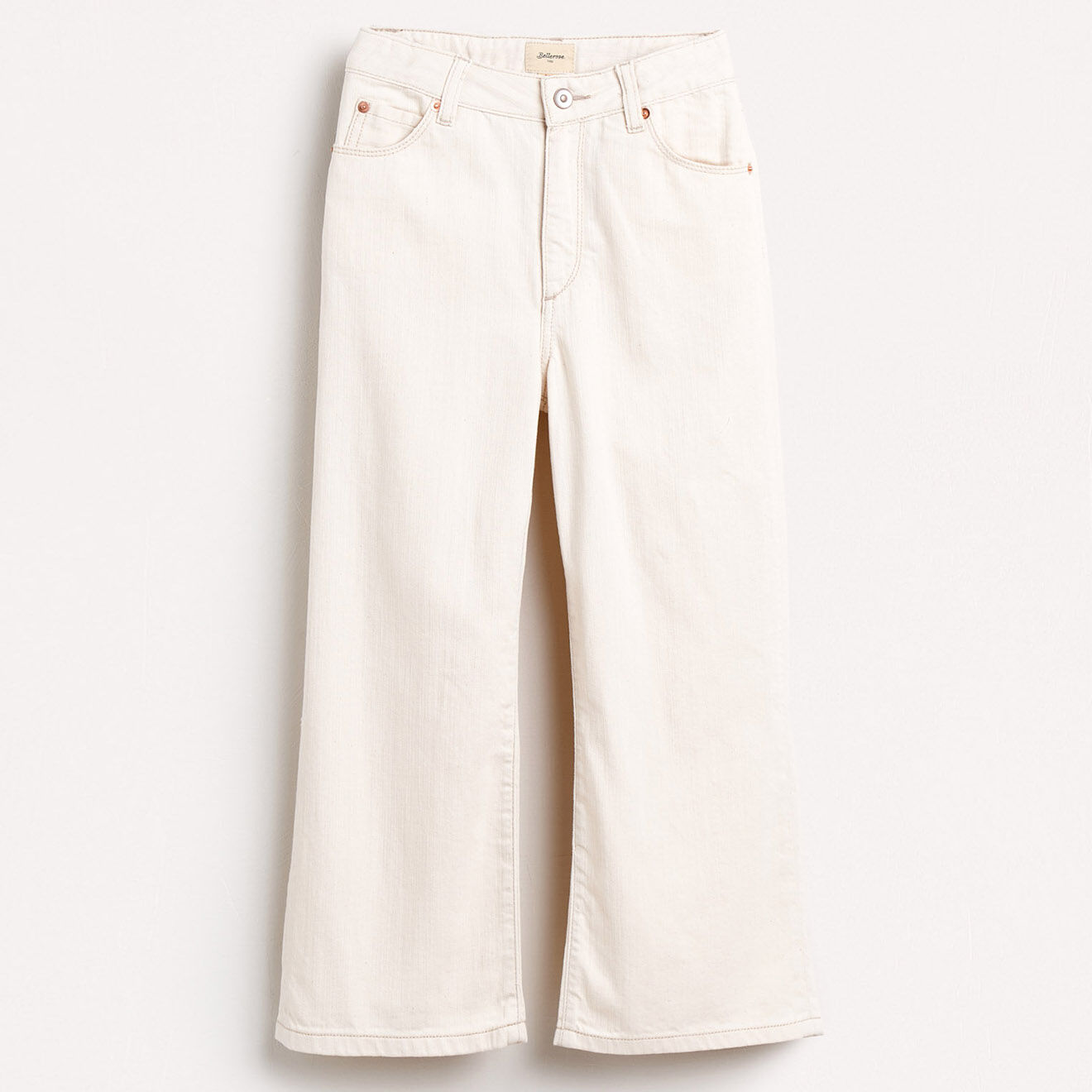 Bellerose Jean bootcut 100% Coton bio Popies écru