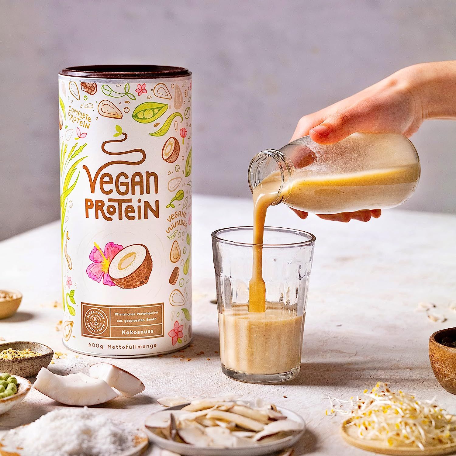 Vegan Protein - KOKOS - Pflanzliches Proteinpulver