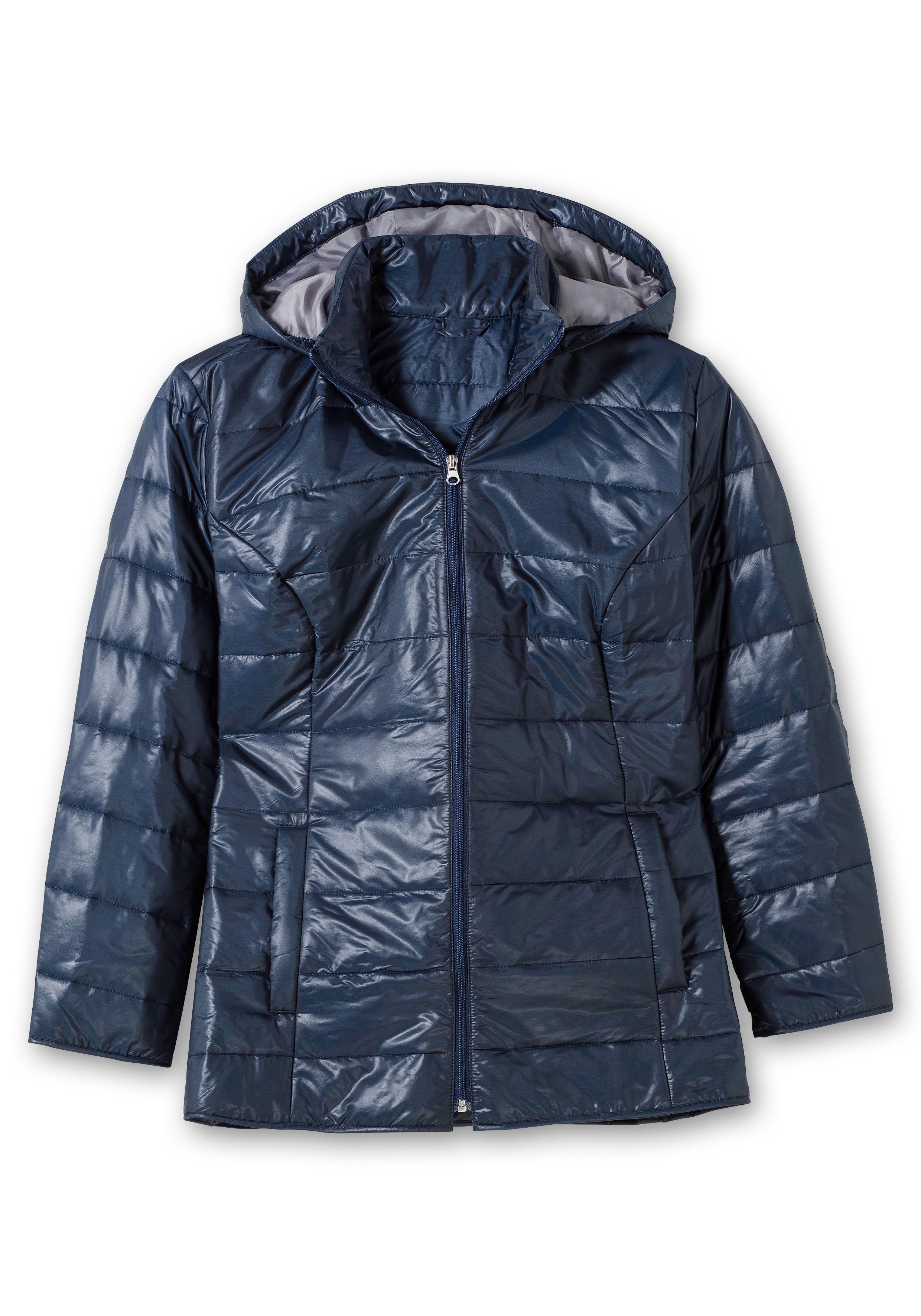 Leicht wattierte Steppjacke mit Kapuze