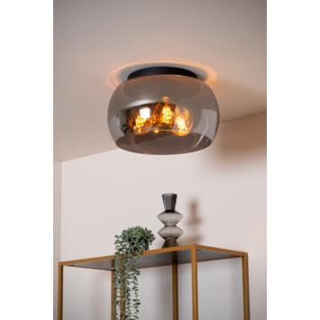 Lucide OLIVIA plafonnière Ø 40 cm Fumé
