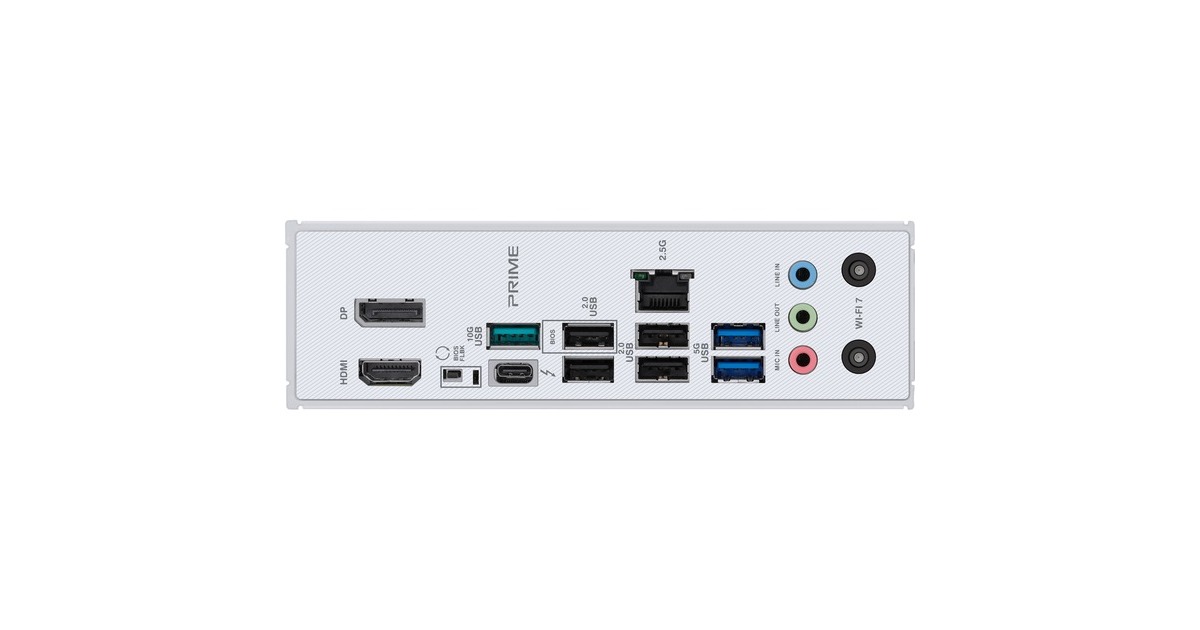 ASUSPRIME Z890-P WIFI socket 1851 moederbord  (RAID, 2.5Gb-LAN, Wi-Fi 7, BT, Sound, ATX)