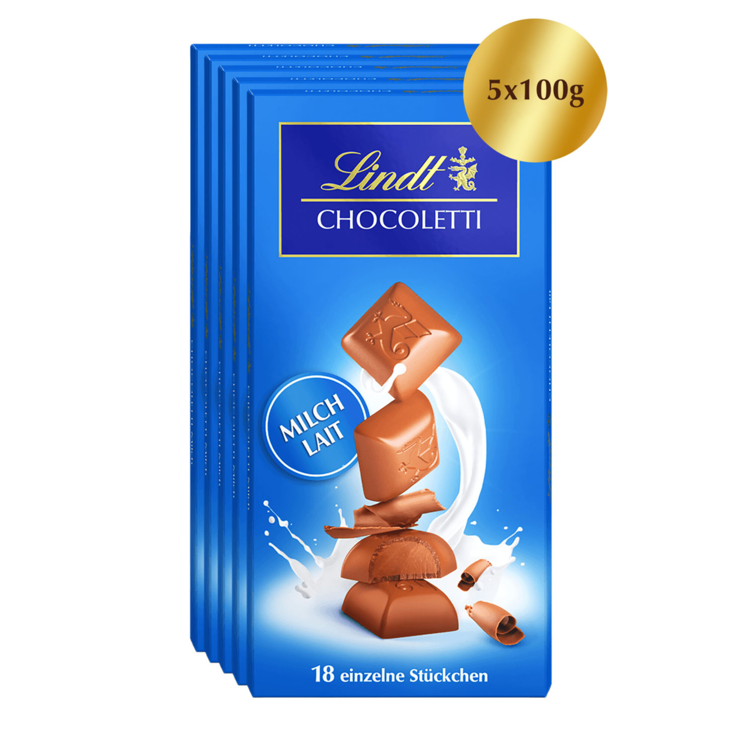 Lindt Chocoletti Milch 5x18 Stück