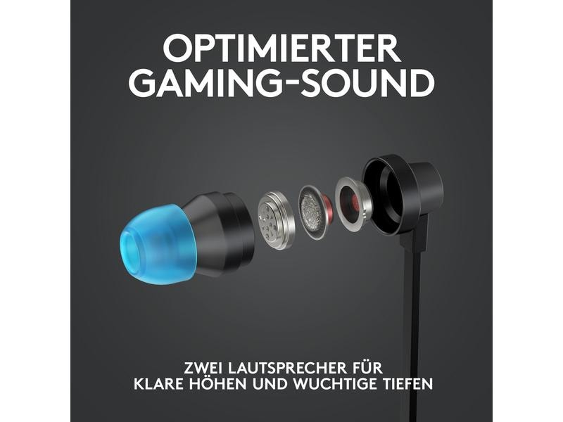 Logitech Headset G333 Gaming Schwarz Gaming-Ohrhörer für klare Kommunikation auf PC, Konsolen und Mobilgeräten