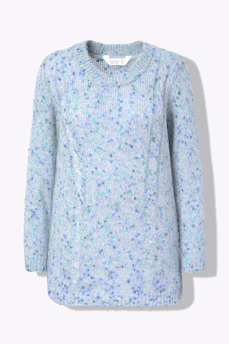 Pullover, Classic Fit, Noppengarn, Zopfmuster