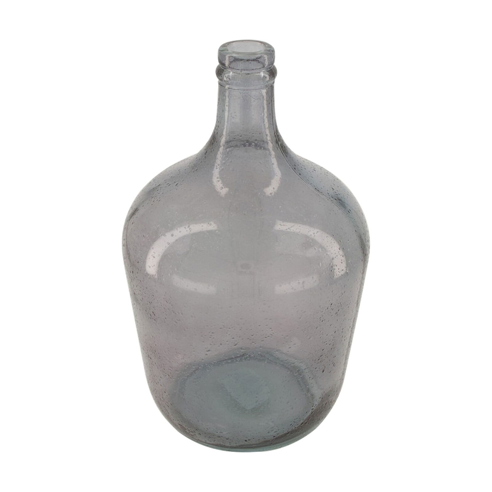 Ballonvase RECYCLE 30 cm grau