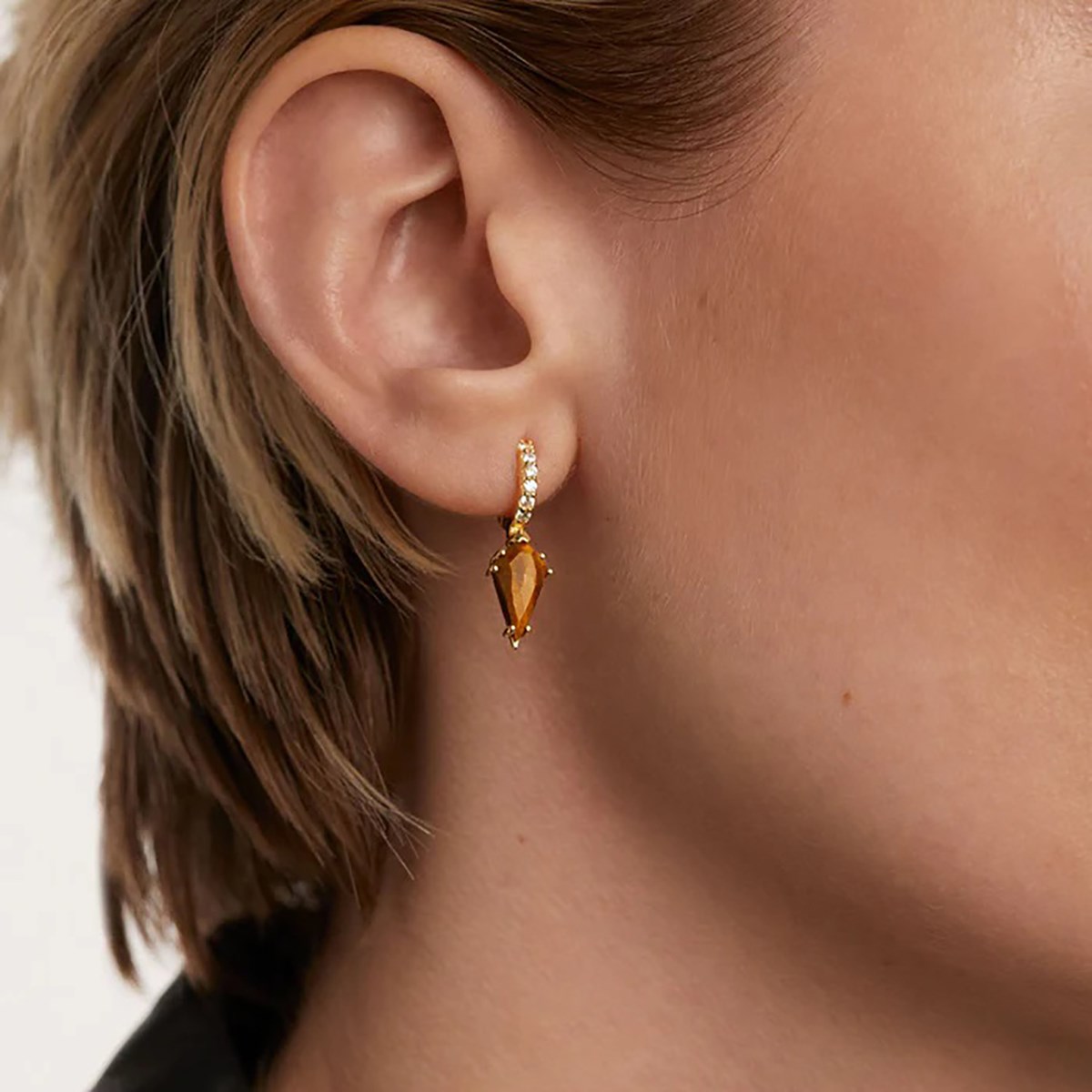 Boucle d'oreille individuelle PdPaola Naoki Oeil deTigre