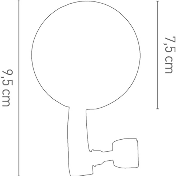 Chaft - Rétroviseur embout guidon Trendy Handle Noir