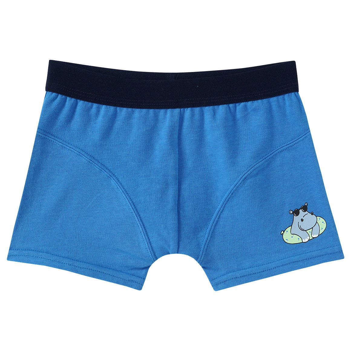 Famy 3 Jungen Boxer in verschiedenen Dessins dunkelblau / blau / grün