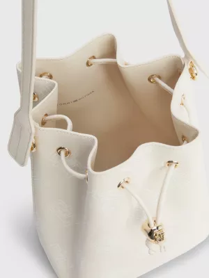 Bolsa Bucket com Monograma Icônico