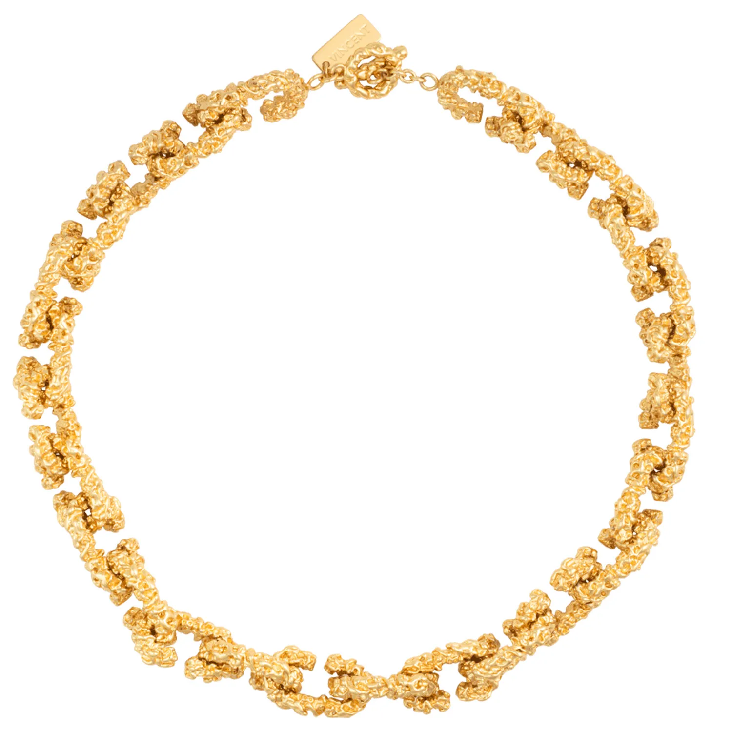 House of Vincent Chain Of Riddle Halskæde 14 kt. Forgyldt Messing VJ095-UNG