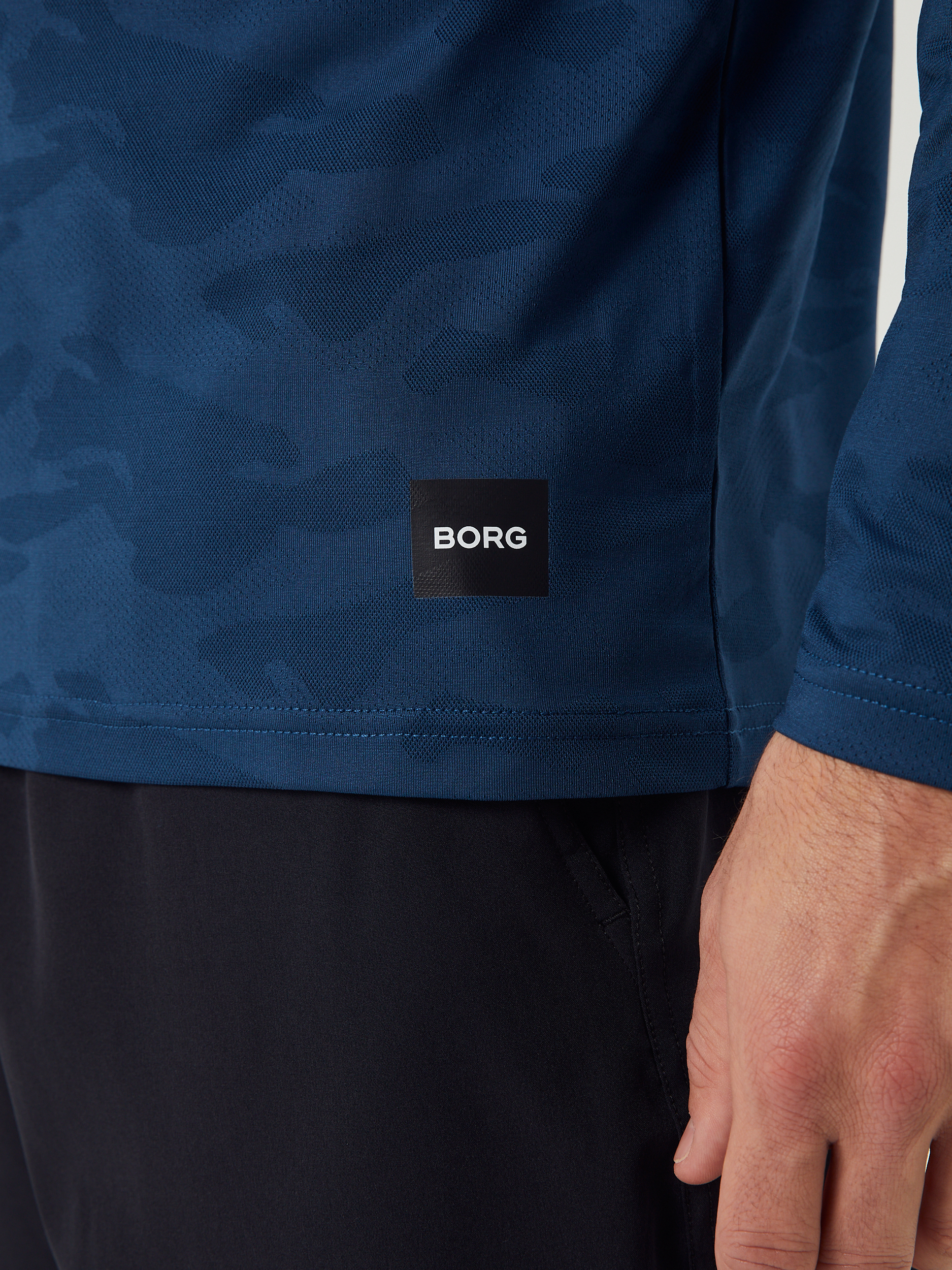 Borg Performance Long Sleeve T-Shirt Herre BL174 - Blue Wing Teal