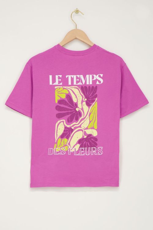 Roze T-shirt le temps