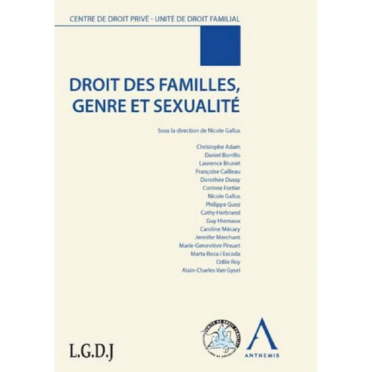 Droit des familles, genre et sexualité · Occasion