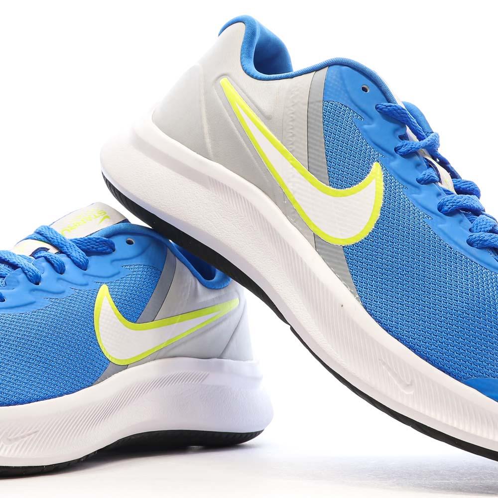 Nike Chaussures de Running Bleues Junior Nike Star Runner 3