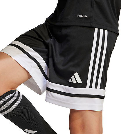 adidas Performance Shorts - SQUA25 SHO Y - Schwarz/Weiß