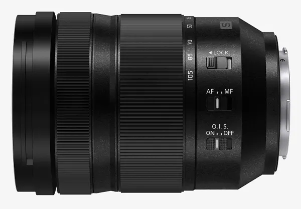 Panasonic Lumix S S-R24105 - Zoomobjektiv - 24 mm - 105 mm - f/4.0 Macro O.I.S. - L-Mount - til Leica SL2, SL2-S; Leica CL; Panasonic Lumix DC-BS1H, S1, S1R, S1H, S5, S5M2, S5M2X; Sigma fp, fp L