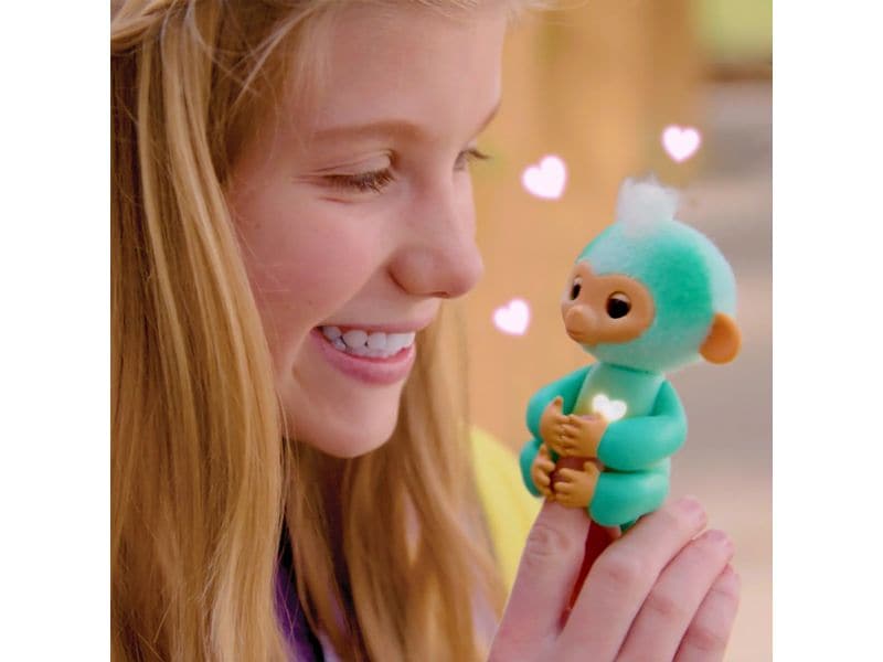 Wowwee Fingerlings Monkey Pink Harmony Interaktiver und lustiger Affe