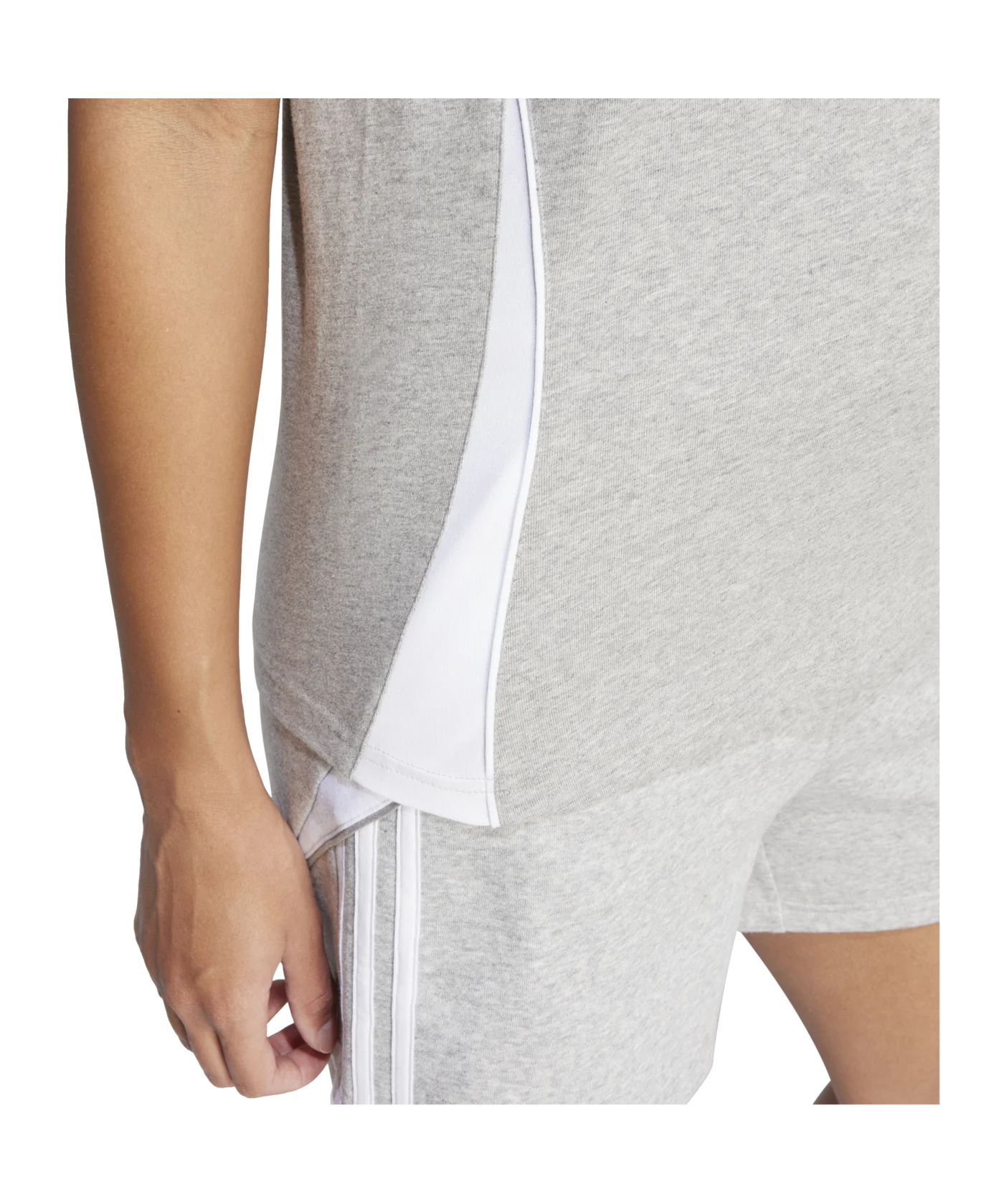 adidas Tiro 24 T-Shirt Damen Grau Weiss